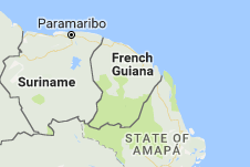 Map of French Guiana