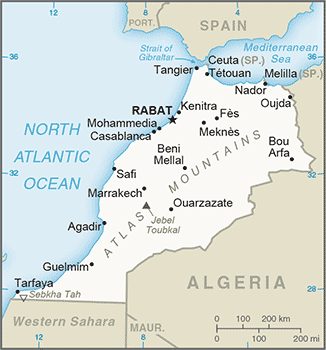 Map of Morocco