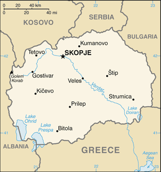 Map of Macedonia